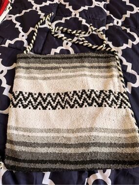 Mexican Falsa blanket purse, a traditional crossbody bag